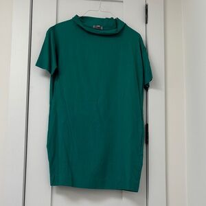 Cos Cupro mock neck mini dress
